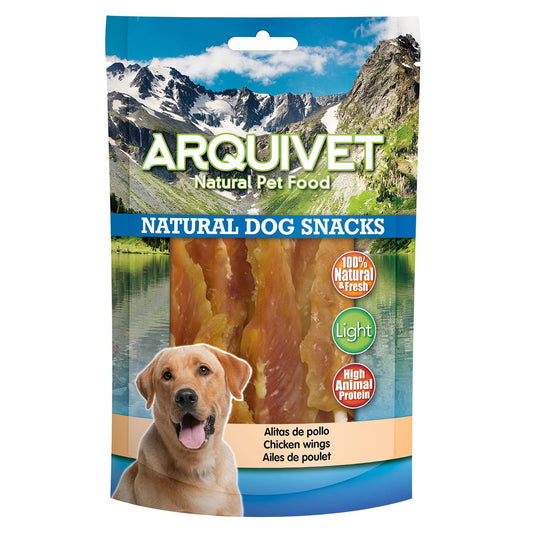 Snack naturale per cani  Alette di pollo  Arquivet 100 g