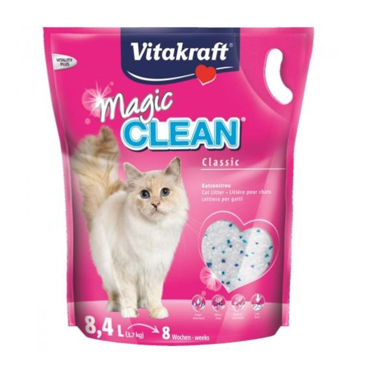 Vitakraft Magic Clean Superabsorberende silicagelkorrels 8,4 L