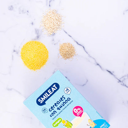 Pack 2x Bouillie de céréales sans gluten au quinoa Smileat bio, 200 g
