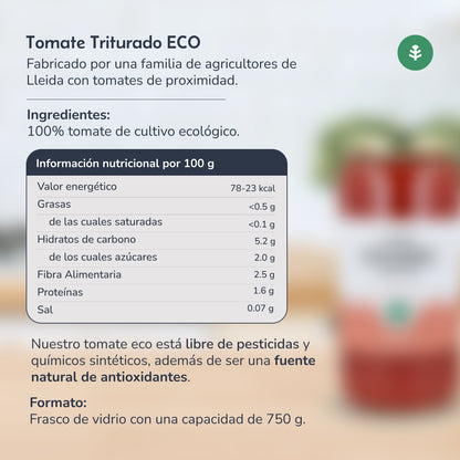 Tomates concassées ECO Planeta Huerto 670 g