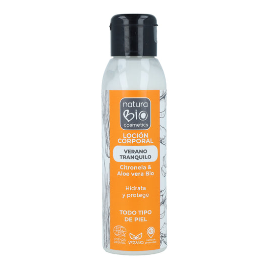 Körperlotion mit Citronella-Insektenschutzmittel Verano Tranquilo NaturaBIO 100 ml
