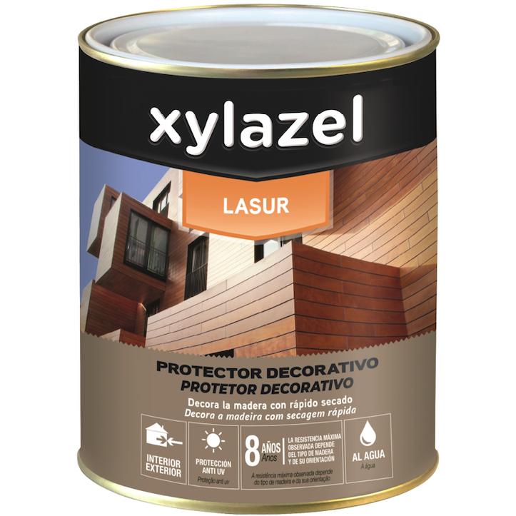 SATIN water-based wood stain 750 ml Xylazel Walnut