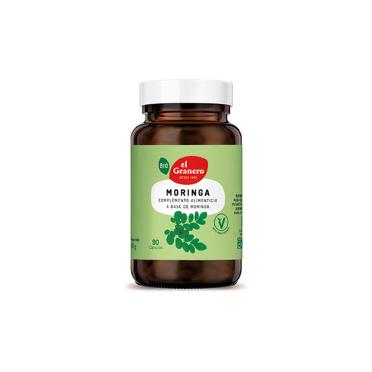 Biologische moringa El Granero, 90 plantaardige capsules 400 mg