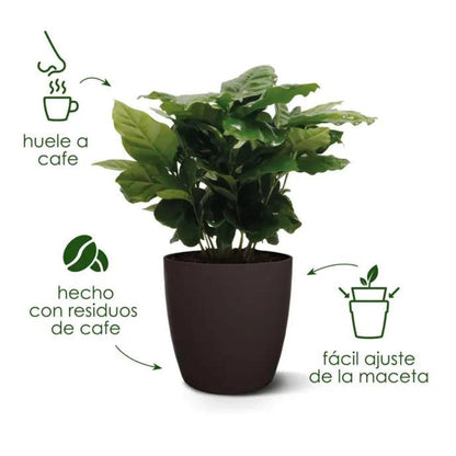 Recycelter Blumentopf Coffee Collection Round Elho 22 cm