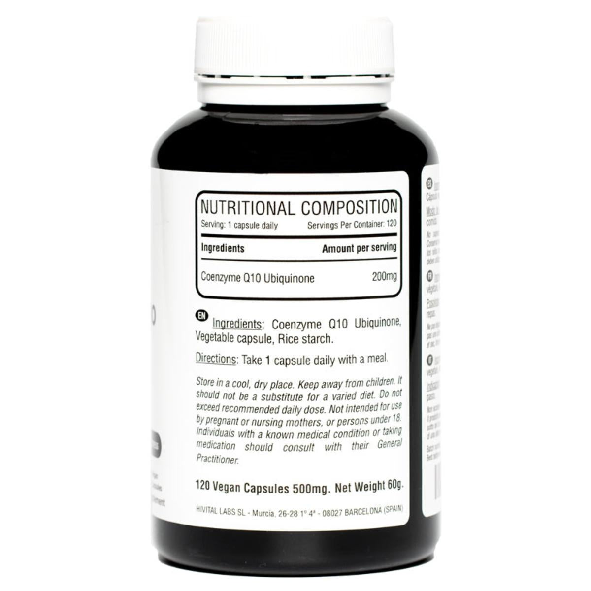 Coenzima Q10 200 mg 120 capsule vegane Hivital