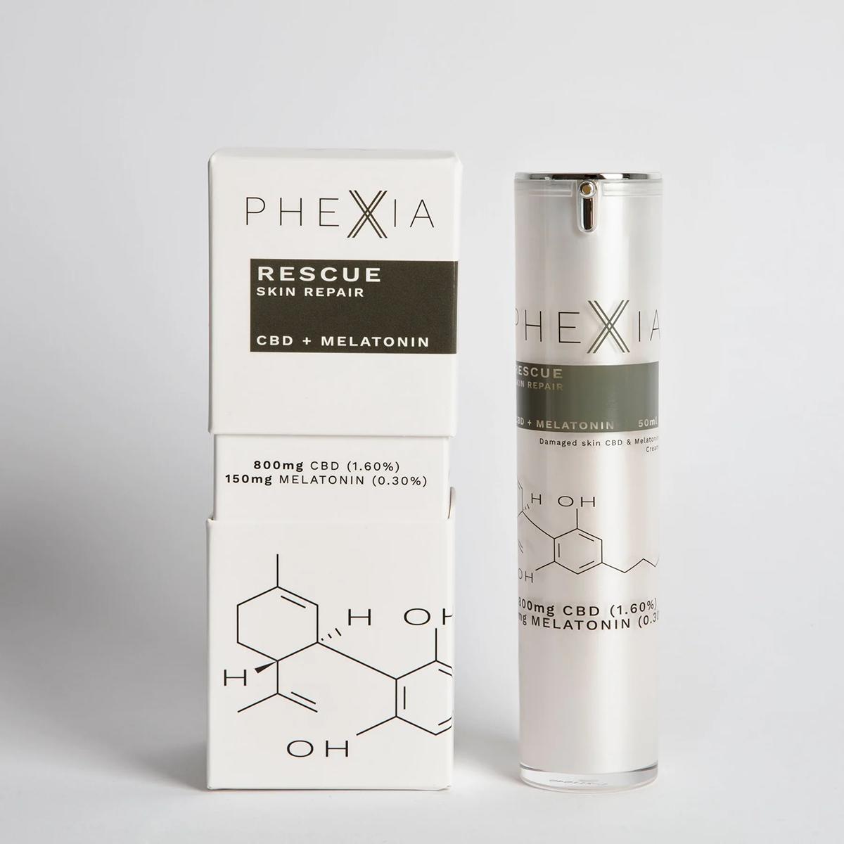 Herstellende crème CBD en melatonine Rescue Phexia 50 ml