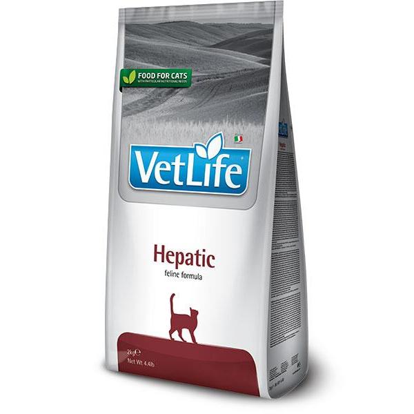 Vet Life Formule féline Hepatic Aliment vétérinaire pour chats Farmina 2 kg