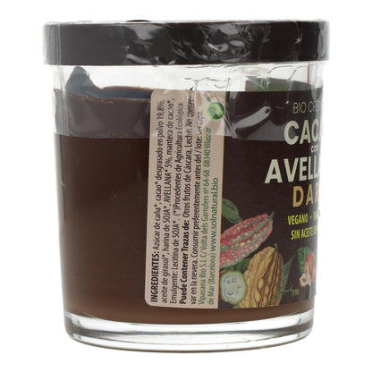 Crema vegana de cacao dark con avellanas bio Sol Natural 200 g