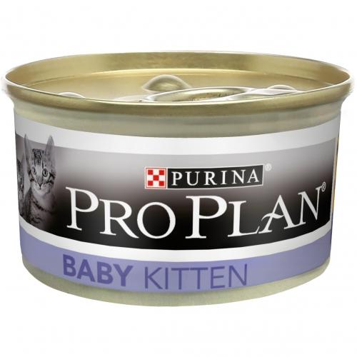 PRO PLAN Kattburk Moussen Baby Kitten Rik på kyckling 85 g