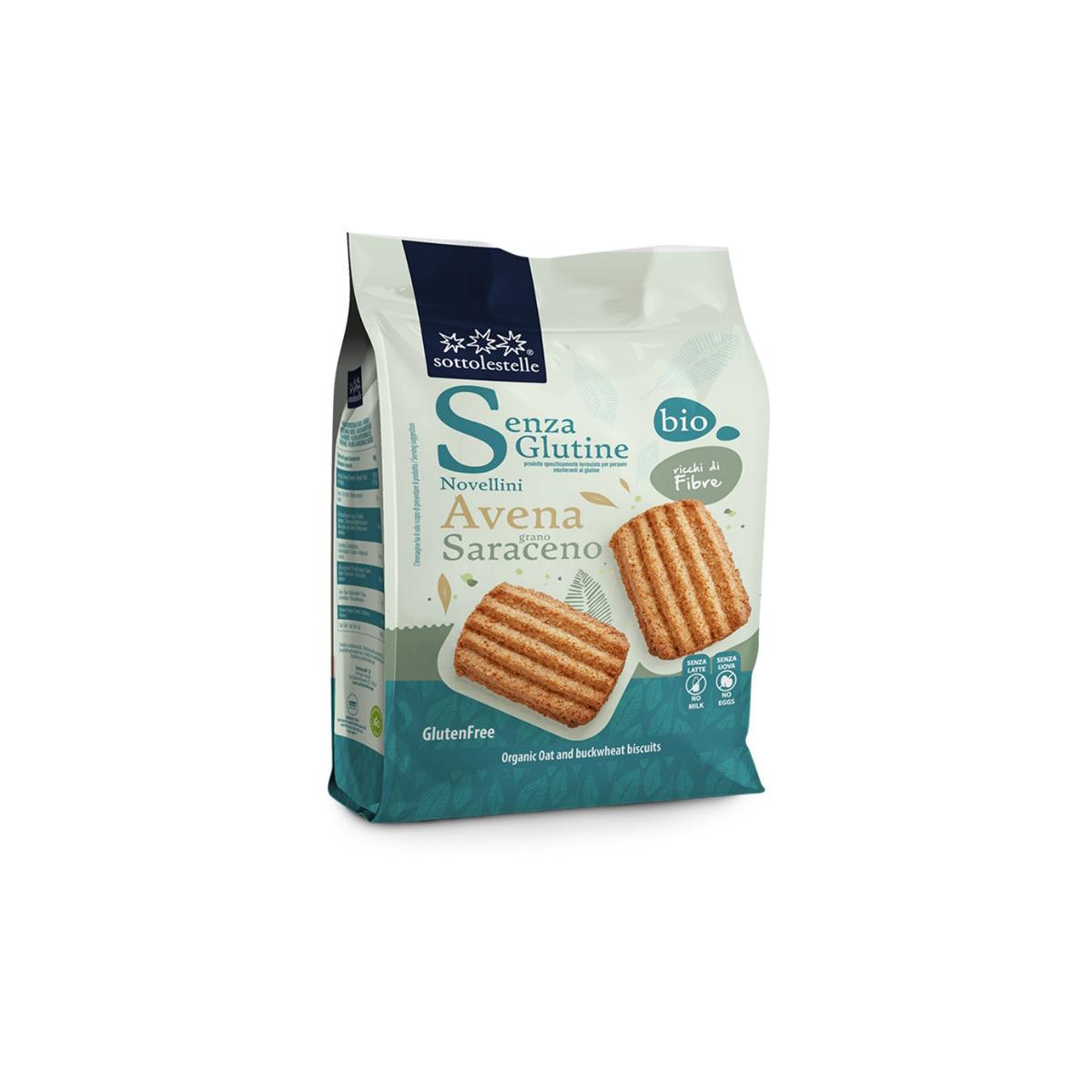 Glutenfria havre- och bovetekakor Sotto 250 g