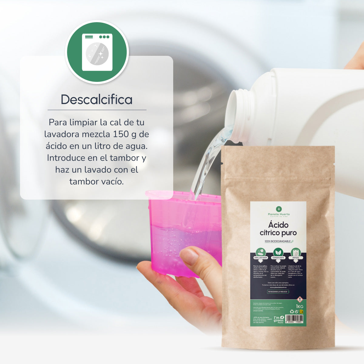 Pack 3xZitronensäure Planeta Huerto 1 Kg