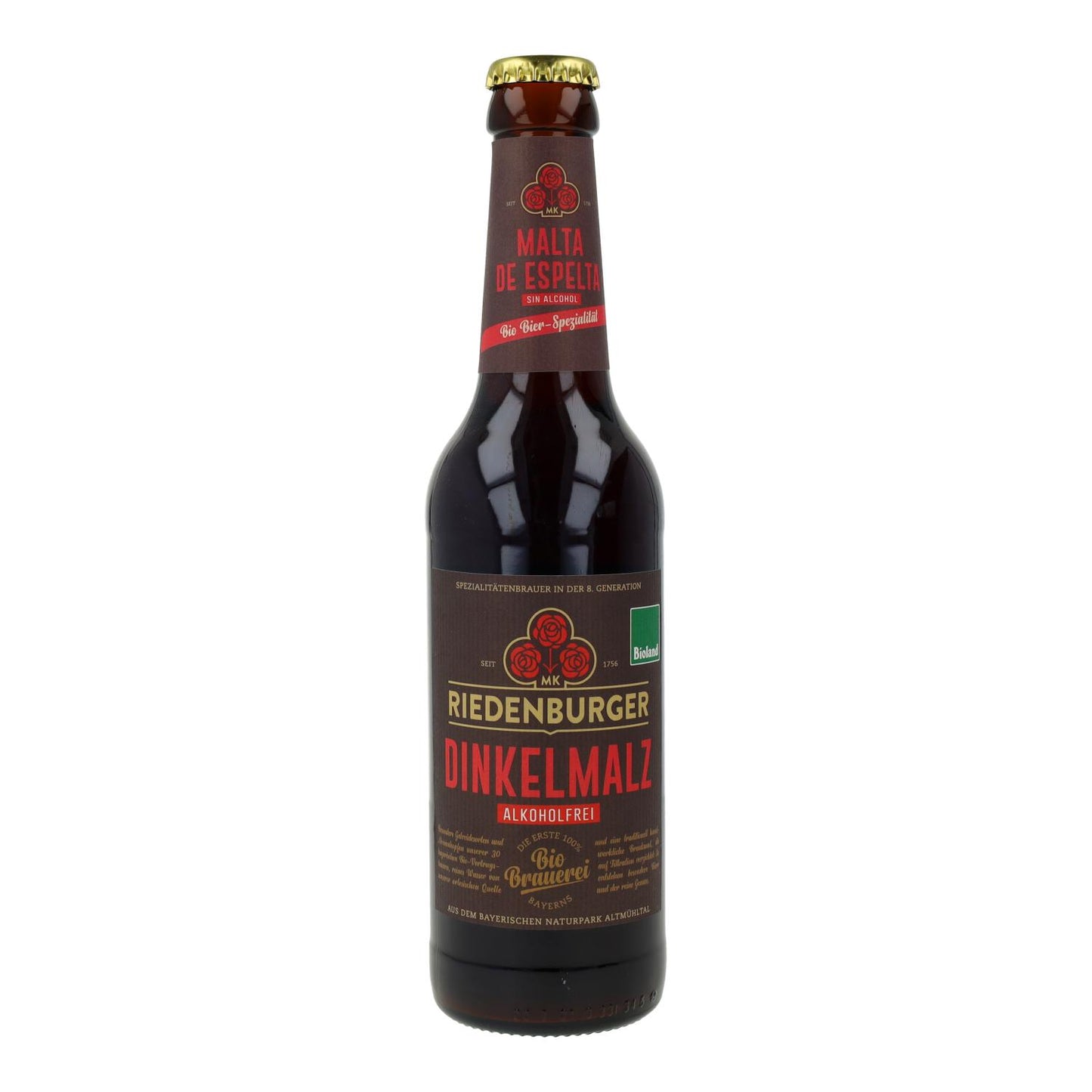 Piwo bezalkoholowe z pszenicy orkiszowej Riedenburger 33 cl