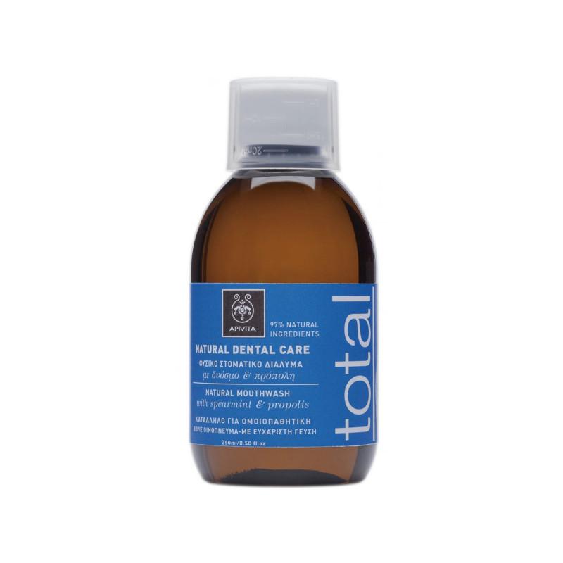 Natürliche Mundspülung mit Pfefferminze und Propolis Apivita