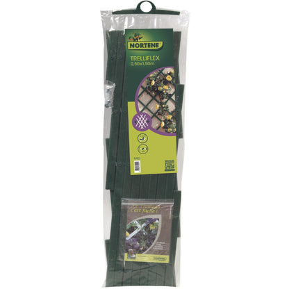 Rozciągliwa siatka PVC 0,5x1,5 m zielona Trelliflex Nortene