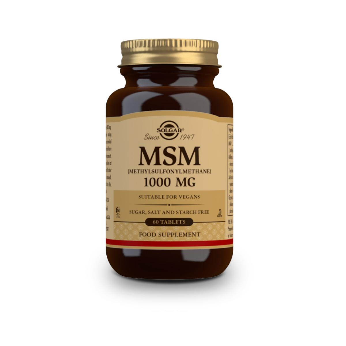 MSM (méthylsulfonylméthane), 60 comprimés de 1000 mg