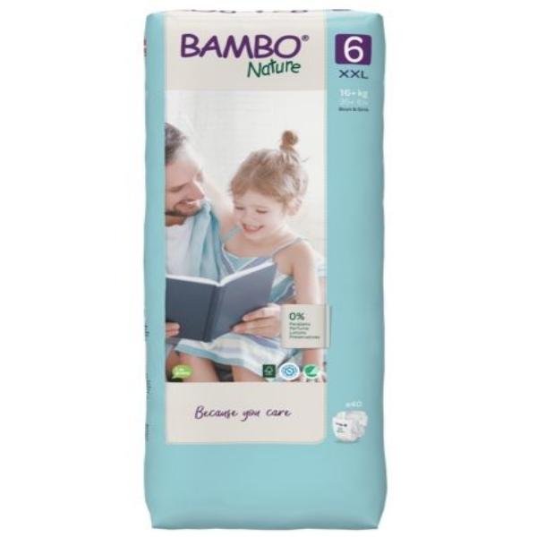 Pannolino T6 XXL Plus (+16 kg) Bambo Nature 40 pz