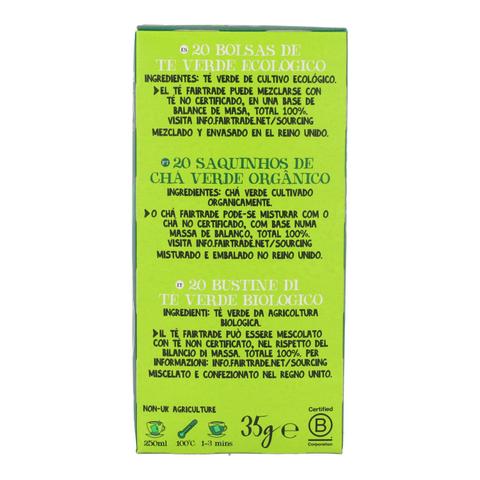 Classic Organic Green Tea Cupper 20 tea bags