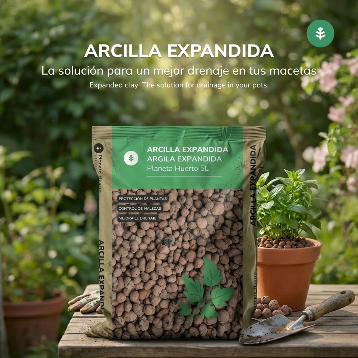 Expanded clay Planeta Huerto 5 Litres