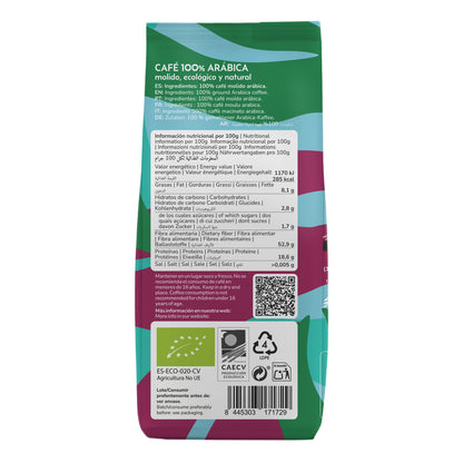 Pack of 4 x Planeta Huerto 100% Arabica Organic Ground Coffee, 250 g