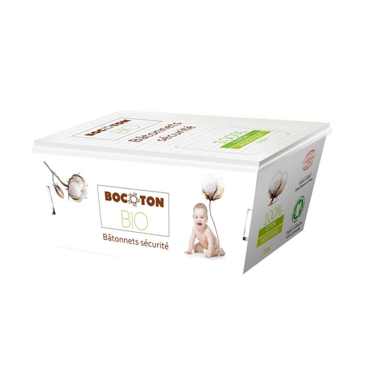 Bawełniane patyczki do uszu dla dzieci Bocoton, 60 szt.