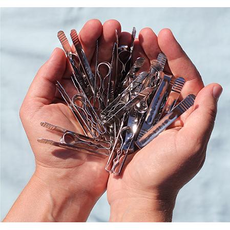 Pinces à linge en acier inoxydable Pincinox 12 unités