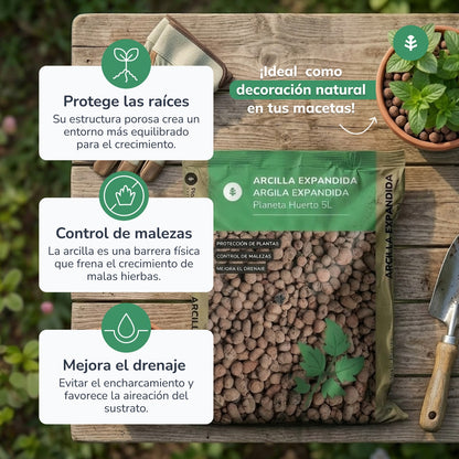 Expanded clay Planeta Huerto 5 Litres