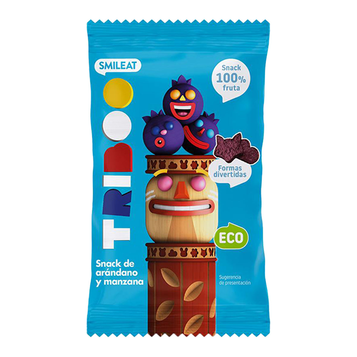 Packung Mix Snacks Triboo Früchte ECO Smileat 5 Stück 25 g