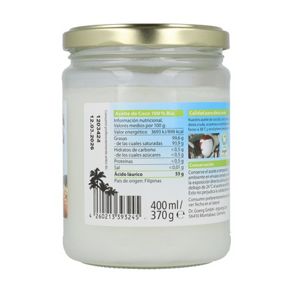 Huile de coco BIO Dr. Goerg 400 ml