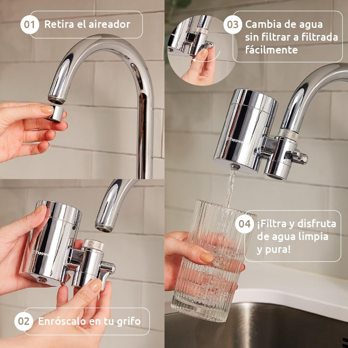 EcoPro Chrome SMR Tappwater Annual Tap Filter Pack