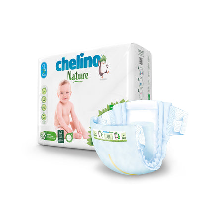 Zestaw 6x pieluchy T6 17-28 kg Chelino Nature 27 szt.