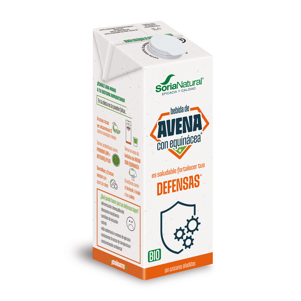Bevanda biologica all'avena con echinacea, Soria Natural, 1 L