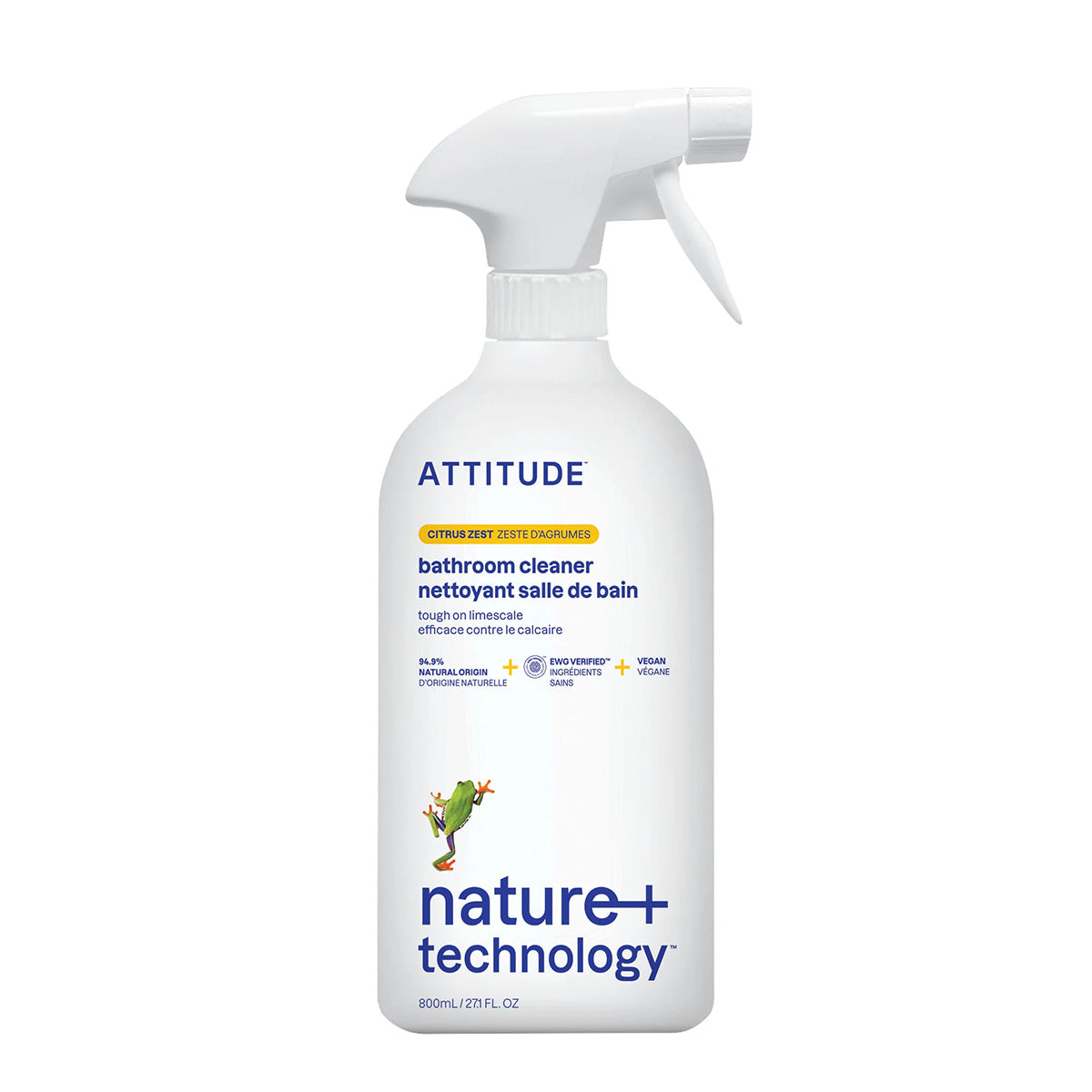 Reinigungsspray für Badezimmer Attitude Zitrus-Kalkentferner 800 ml