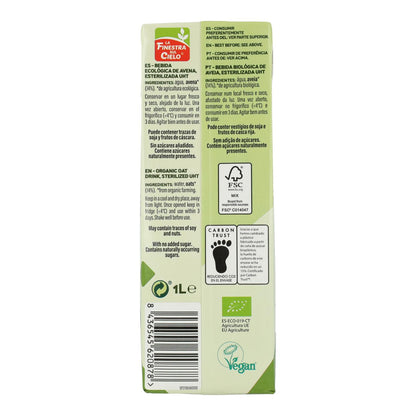 Ekologisk havredryck La Finestra Sul Cielo 1 l