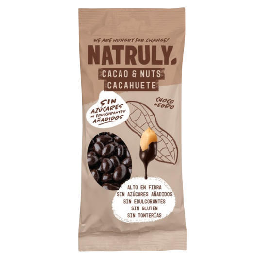 Kakao & Nüsse Dunkle Schokolade, Natruly, 50 g