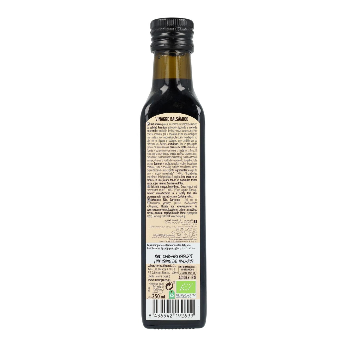 NaturGreen ekologisk balsamvinäger, 250 ml