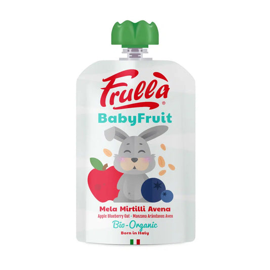 Baby Frullà äppelmos, blåbär och havre 100 g