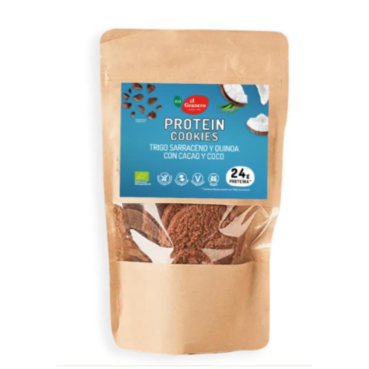 Organic Cocoa and Coconut Protein Cookies, 130 g