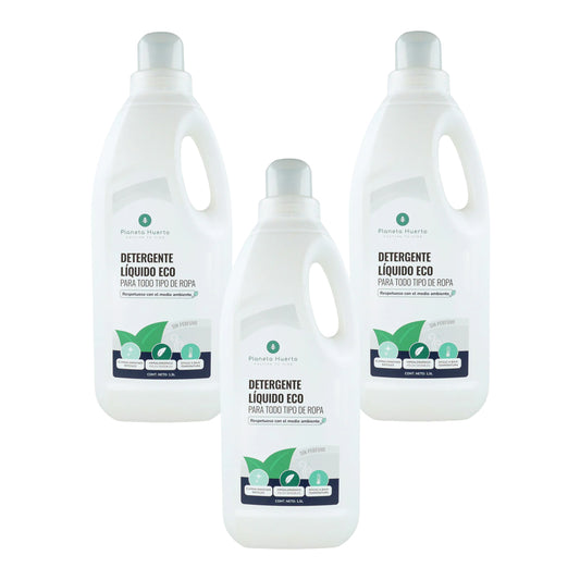 Pack 3xDétergent liquide pour la lessive ECO Unscented Planet Orchard 1,5 Litres