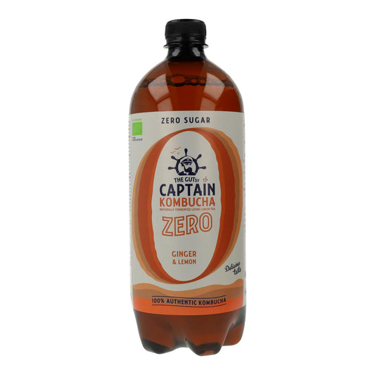Captain Kombucha Zero Imbir i Cytryna Bio 1 l