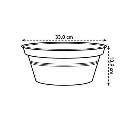 Bowl redondo Green Basics Elho Antracita 33 cm