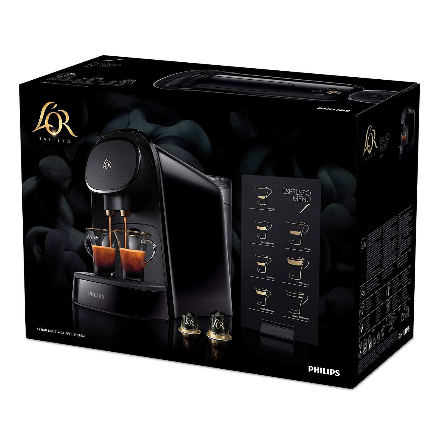 Machine à café à capsules Espresso L'OR Barista LM8012/60