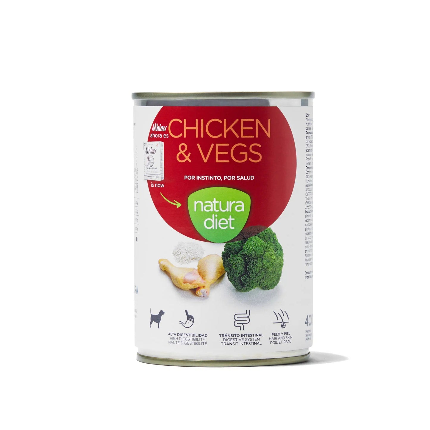 Natura Diet Dog Chicken & Vegs våtfoder för hundar 400 g