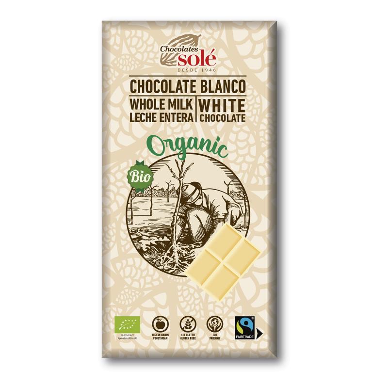 Cioccolato bianco biologico Solé 100 g