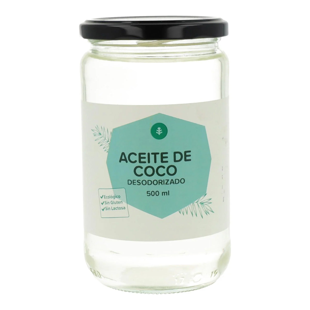 Pack of 6 ECO Planeta Huerto deodorised coconut oil 500 ml