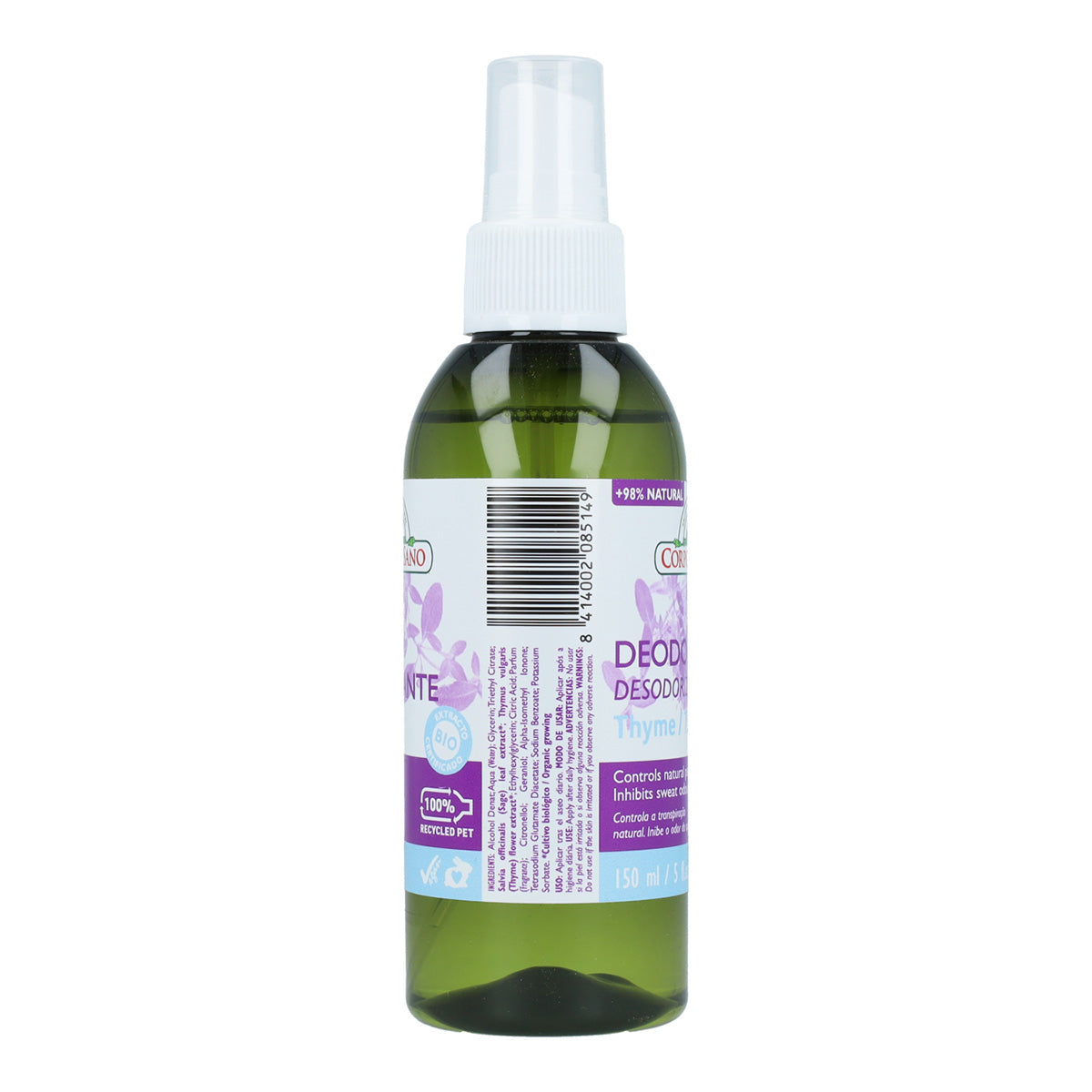 5-pack deodorant med timjan Corpore Sano 150 ml