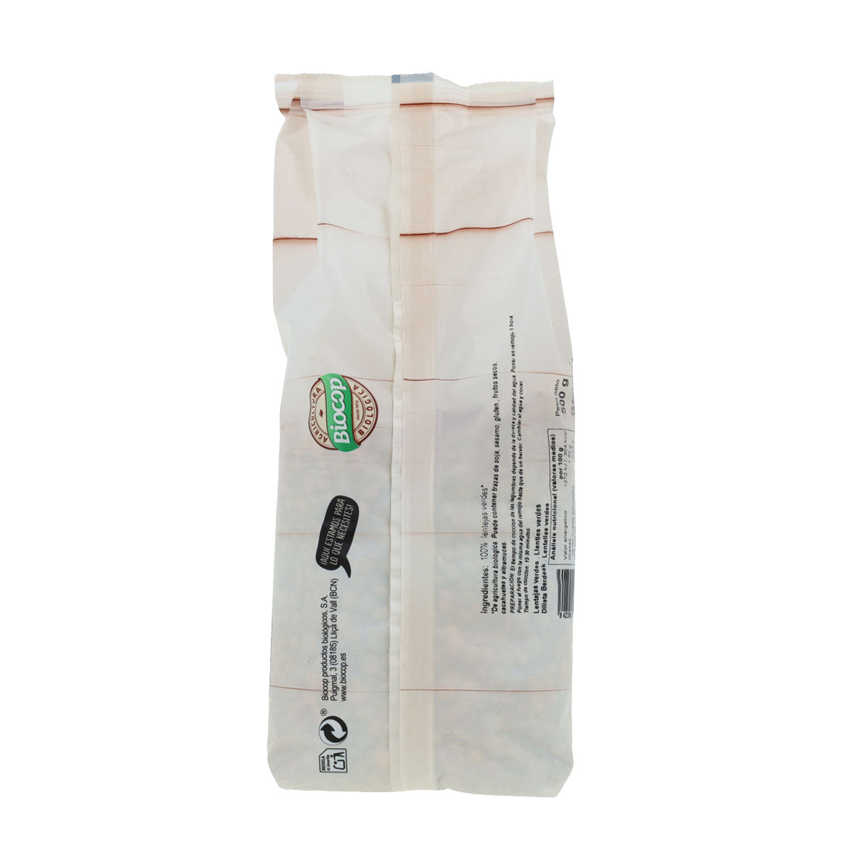 Biocop green lentils, 500 g