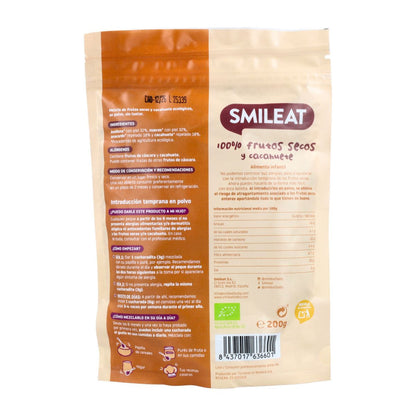 Bio-Mischung aus Trockenfrüchten und Erdnusspulver Smileat 200 g