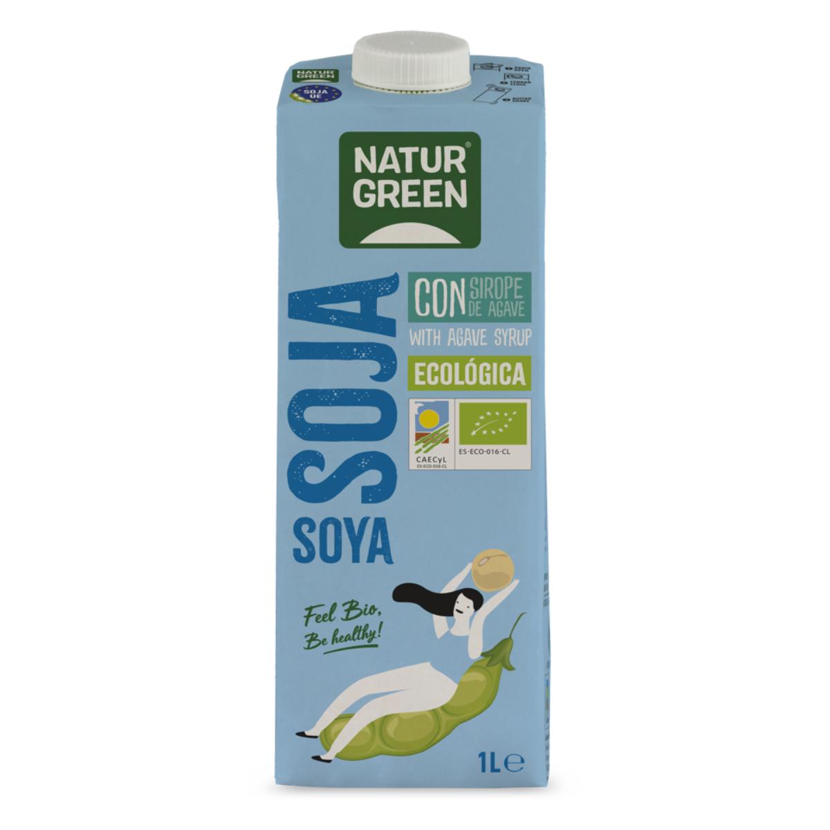 Bevanda di soia con sciroppo d'agave NaturGreen 1 L