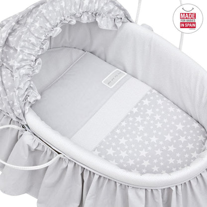 Babywiege mit Verdeck BE in verschiedenen Farben Beige