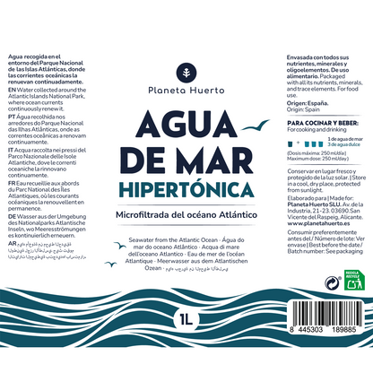 Acqua di mare ipertonica Planeta Huerto 1 L